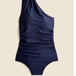 One-Shoulder Navy Swimsuit